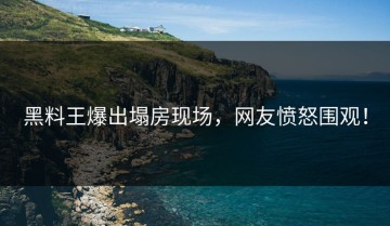 黑料王爆出塌房现场，网友愤怒围观！